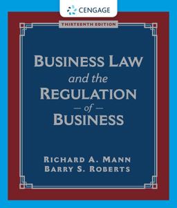 Business Law and the Regulation of Business 13th 9780357042625 Front Cover