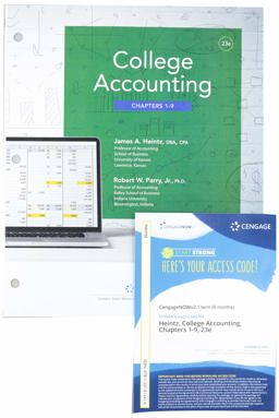 Bundle: College Accounting, Chapters 1-9, Loose-Leaf Version, 23rd + CNOWv2, 1 Term Printed Access Card, Chs. 1-9 + Study Guide with Working Papers, Chs. 1-9