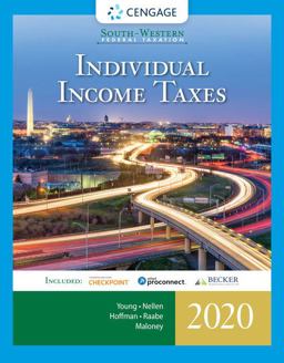 South-Western Federal Taxation 2020 Individual Income Taxes (Intuit ProConnect Tax Online 2020 and RIA Checkpointï¿½ 1 Term (6 Months) Printed Access Card) 43rd 9780357109151 Front Cover