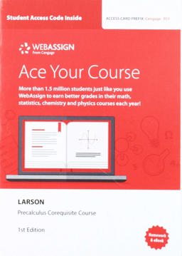 WebAssign with Corequisite Support for Larson/Aufmann's Precalculus, Single-Term Printed Access Card
