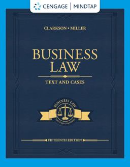 MindTap for Clarkson/Miller's Business Law: Text and Cases, 2 Terms Printed Access Card