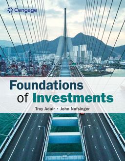 Foundations of Investments  9780357130421 Front Cover