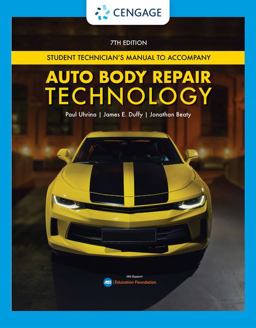 Tech Manual for Uhrina/Duffy/Beaty's Auto Body Repair Technology 7th 9780357139806 Front Cover