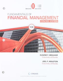Bundle: Fundamentals of Financial Management: Concise, Loose-Leaf Version, 10th + MindTap, 1 Term Printed Access Card 10th 9780357195635 Front Cover