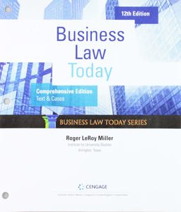 Bundle: Business Law Today, Comprehensive, Loose-Leaf Version, 12th + MindTap, 1 Term Printed Access Card