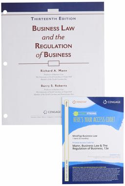 Bundle: Business Law and the Regulation of Business, Loose-Leaf Version + MindTap,1 Term Printed Access Card 13th 9780357209493 Front Cover