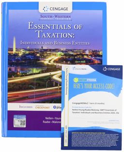 Bundle: South-Western Federal Taxation 2020 + CNOWv2, 1 Term Printed Access Card for Nellen/Young/Raabe/Maloney's South-Western Federal Taxation 2020: Essentials of Taxation: Individuals and Business Entities