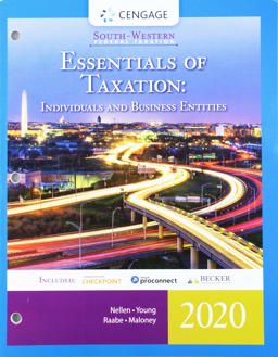 Bundle: South-Western Federal Taxation 2020, Loose-Leaf Version, 23rd + CNOWv2, 1 Term Printed Access Card for Nellen/Young/Raabe/Maloney's South-Western Federal Taxation 2020: Essentials of Taxation: Individuals and Business Entities