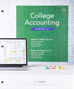 Bundle: College Accounting, Chapters 1-27, Loose-Leaf Version, 23rd + CNOWv2, 2 Terms Printed Access Card