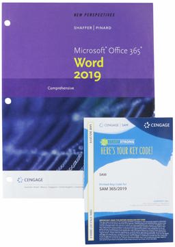 Bundle: New Perspectives Microsoft Office 365 and Word 2019 Comprehensive, Loose-Leaf Version + SAM 365 and 2019 Assessments, Training, and Projects Printed Access Card with Access to EBook for 1 Term