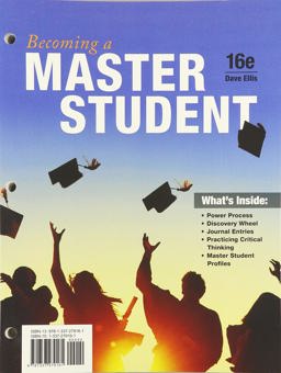 Bundle: Becoming a Master Student, Loose-Leaf Version, 16th + MindTapV2. 0, 1 Term Printed Access Card 16th 9780357292396 Front Cover