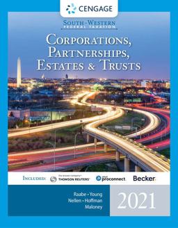 South-Western Federal Taxation 2021 Corporations, Partnerships, Estates and Trusts 44th 9780357359334 Front Cover