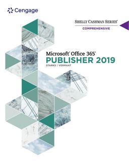 Microsoftï¿½ Office 365 and Publisher 2019 Comprehensive  9780357360026 Front Cover