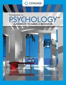 Introduction to Psychology: Gateways to Mind and Behavior  9780357371398 Front Cover