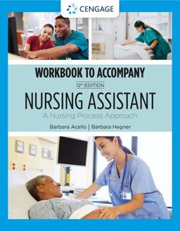 Student Workbook for Acello/Hegner's Nursing Assistant: a Nursing Process Approach 12th 9780357372036 Front Cover