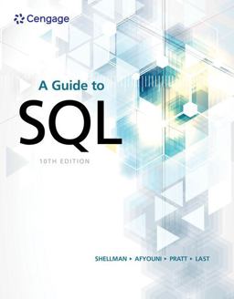 MindTap for Shellman/Afyouni/Pratt/Last's a Guide to SQL, 1 Term Printed Access Card 10th 9780357419755 Front Cover