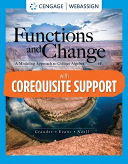 WebAssign with Corequisite Support for Crauder/Evans/Noell's Functions and Change: a Modeling Approach to College Algebra, Single-Term Printed Access Card