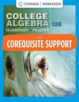 WebAssign with Corequisite Support for Gustafson/Hughes' College Algebra, Single-Term Printed Access Card
