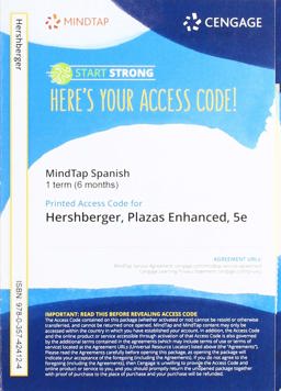 MindTap for Hershberger/Navey-Davis/Guiomarr's Plazas, 5th Edition [Instant Access], 1 term 5th 9780357424124 Front Cover