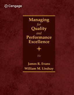 Managing for Quality and Performance Excellence 11th 9780357442036 Front Cover