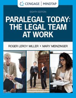 MindTap for Miller/Meinzinger's Paralegal Today: the Legal Team at Work, 1 Term Printed Access Card
