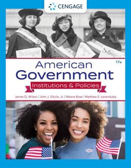 American Government Institutions and Policies 17th 9780357459652 Front Cover