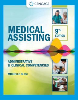 Student Workbook for Blesiï¿½es Medical Assisting: Administrative and Clinical Competencies 9th 9780357502822 Front Cover