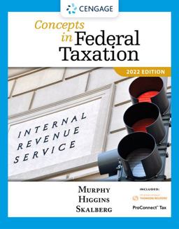 Concepts in Federal Taxation 2022 (with Intuit ProConnect Tax Online 2021 and RIA Checkpointï¿½ 1 Term Printed Access Card) 29th 9780357515785 Front Cover