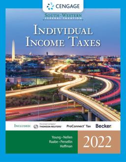 South-Western Federal Taxation 2022 Individual Income Taxes (Intuit ProConnect Tax Online and RIA CheckpointÃ¯Â½ 1 Term Printed Access Card) 45th 9780357519073 Front Cover