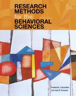 Research Methods for the Behavioral Sciences (with APA Card) 6th 9780357602003 Front Cover