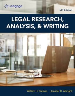 Legal Research, Analysis, and Writing 5th 9780357619445 Front Cover