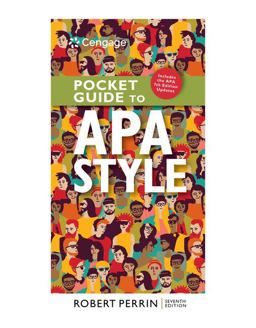 Pocket Guide to APA Style with APA 7e Updates 7th 9780357632963 Front Cover