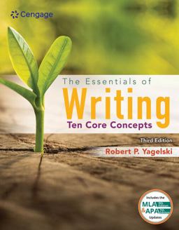 Essentials of Writing: Ten Core Concepts (w/ MLA9E Update) 3rd 9780357640005 Front Cover