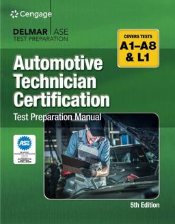 Automotive Technician Certification Test Preparation Manual A-Series 5th 9780357644607 Front Cover