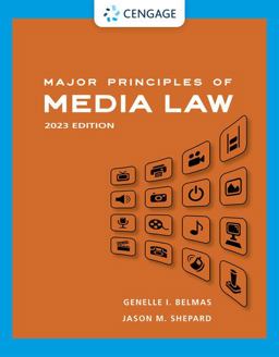 Major Principles of Media Law 2023  9780357657065 Front Cover