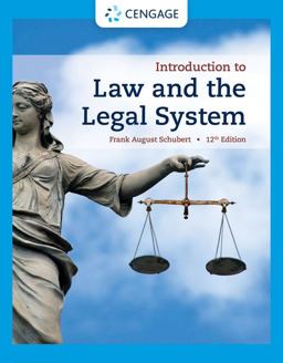 Introduction to Law and the Legal System:  9780357660164 Front Cover