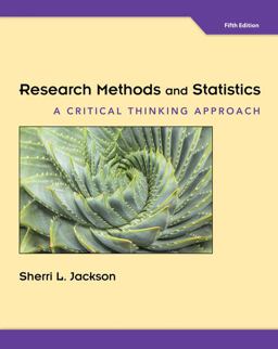 Research Methods and Statistics A Critical Thinking Approach 5th 9780357670934 Front Cover