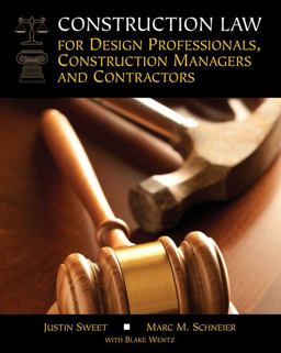 Construction Law for Design Professionals, Construction Managers and Contractors  9780357671382 Front Cover