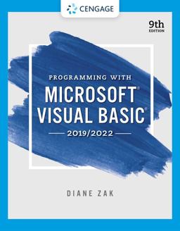 Programming With Microsoft Visual Basic 2019/2022:  9780357674000 Front Cover