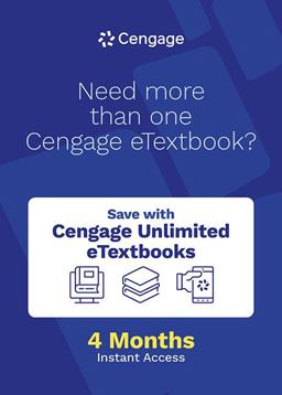 Cengage Unlimited ETextbook, 1 Term (4 Months) Printed Access Card  9780357693933 Front Cover