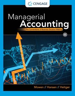 Managerial Accounting: The Cornerstone of Business Decision Making  9780357715345 Front Cover