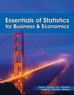 Essentials of Statistics for Business and Economics, Loose-Leaf Version 10th 9780357716021 Front Cover
