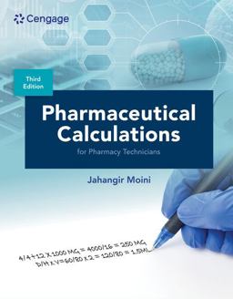 Pharmaceutical Calculations for Pharmacy Technicians 3rd 9780357765975 Front Cover
