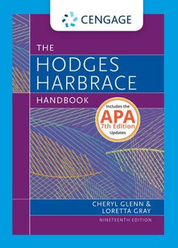 Hodge's Harbrace Handbook (w/ APA7E Updates and MLA9E Update Card) 19th 9780357792407 Front Cover