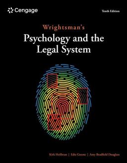 Wrightsman's Psychology and the Legal System 10th 9780357797464 Front Cover