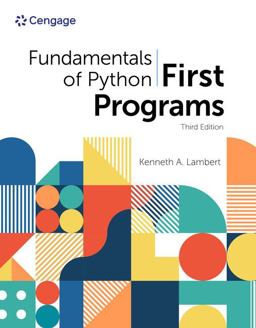     FUNDAMENTALS OF PYTHON FIRST PROGRA  9780357881019 Front Cover