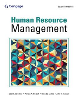 Human Resource Management 17th 9780357899281 Front Cover