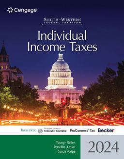 South-Western Federal Taxation 2024 Individual Income Taxes, Loose-Leaf Version 47th 9780357900567 Front Cover
