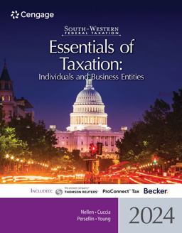 South-Western Federal Taxation 2024 Essentials of Taxation: Individuals and Business Entities, Loose-Leaf Version 27th 9780357900802 Front Cover
