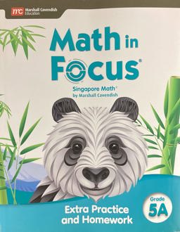 Math in Focus Extra Practice and Homework Volume a Grade 5  9780358103066 Front Cover